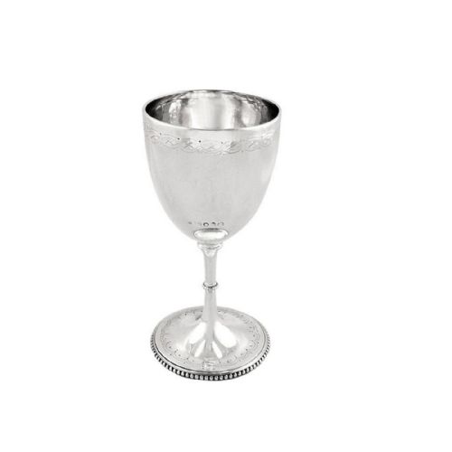 Antique Victorian Sterling Silver Goblet 1872