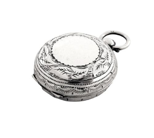 Antique Victorian Sterling Silver Sovereign Case - 1899