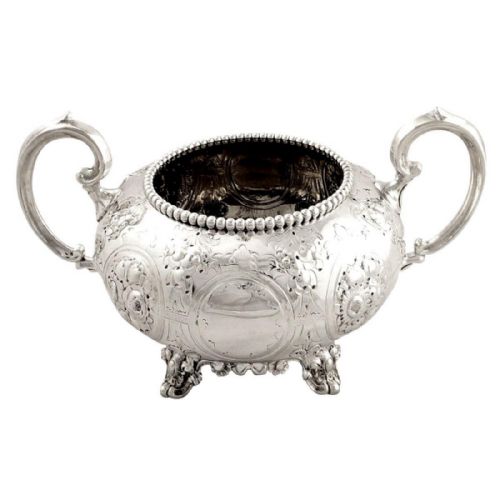 Antique Victorian Sterling Silver Bowl 1859