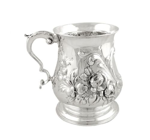 Large Victorian Sterling Silver Tankard - 1864 - Ship Umgeni - Natal, South Africa