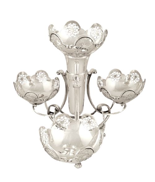 fig 1. Antique Sterling Silver Epergne / Vase 1911