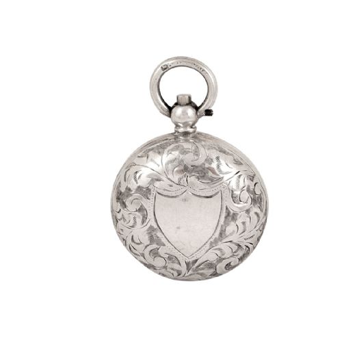 Antique Victorian Sterling Silver Sovereign Case 1900