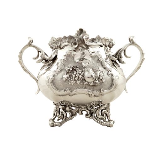 Antique Early Victorian Sterling Silver Bowl 1838 - 648g