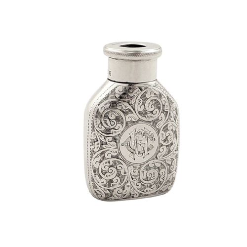 Unusual Antique Victorian Sterling Silver 'The Maze, Morton's Patent' Vesta Case 1895