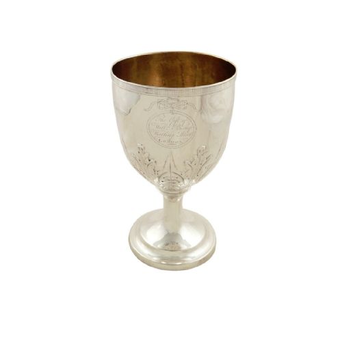 Antique Georgian Sterling Silver 7" Trophy / Goblet /Cup 1809 - Watling St, London