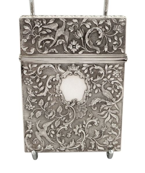 fig 1. Antique William IV Sterling Silver Card Case 1834