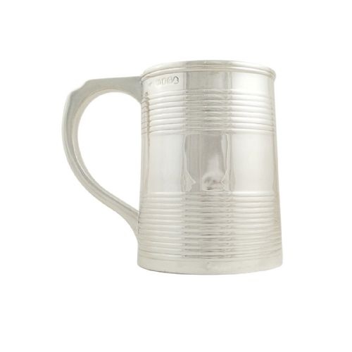 Antique Georgian Sterling Silver Pint Mug / Tankard 1809