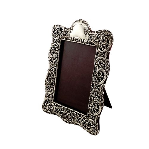 Antique Victorian Sterling Silver 9" Photo Frame 1899