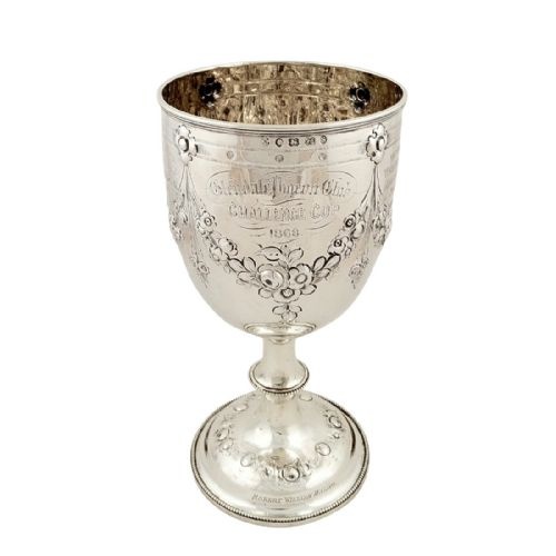 Antique Victorian Sterling Silver Trophy / Cup 1867 - Glendale Pigeon Club