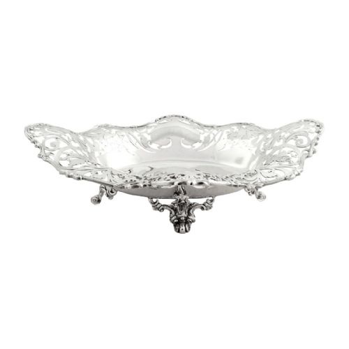 Antique Sterling Silver 11 1/2" Dish /  Basket 1928