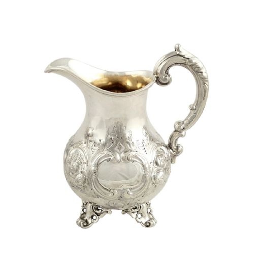 fig 1. Antique Victorian Sterling Silver Jug 1877
