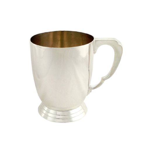 fig 1. Antique Sterling Silver Pint Mug / Tankard in Presentation Case 1935