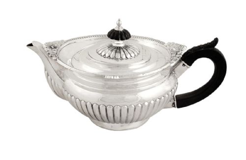 fig 1. Antique Victorian Sterling Silver Bachelor Teaset 1895