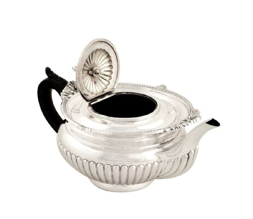 fig 2. Antique Victorian Sterling Silver Bachelor Teaset 1895