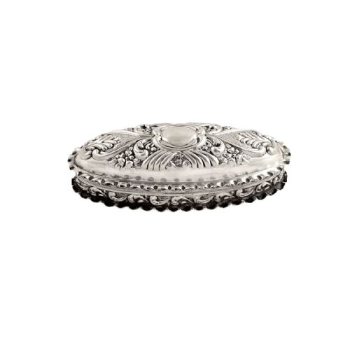 Antique Edwardian Sterling Silver Trinket Box 1903