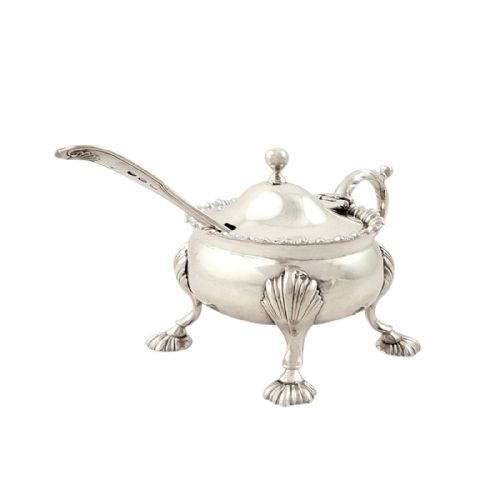Antique Georgian Sterling Silver Mustard Pot - 1769 Hennell L & Hennell Ll