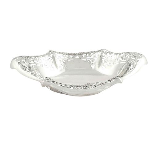 Antique Edwardian Sterling Silver 11" Dish / Bowl 1904