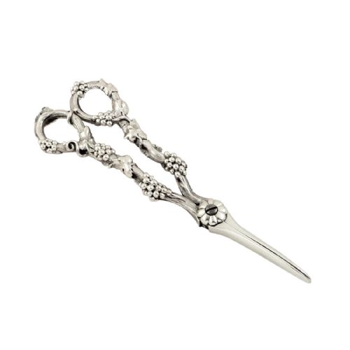 Antique Early Victorian Sterling Silver Grape Scissors 1841 - Reily & Storer