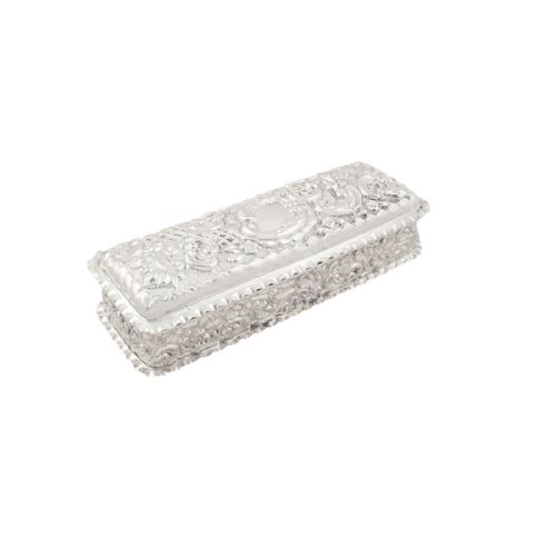 Antique Edwardian Sterling Silver Trinket Box 1903