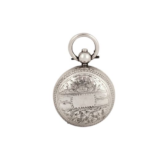 Antique Victorian Sterling Silver Sovereign Case 1896
