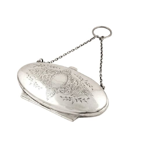 Antique Sterling Silver Purse 1918
