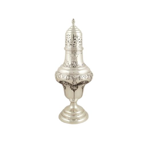 Antique Edwardian Sterling Silver 10" Sugar Caster / Shaker 1904
