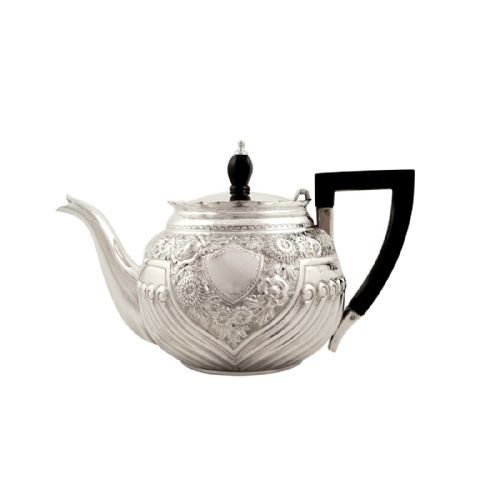 Antique Victorian Sterling Silver Bachelor Teapot 1898