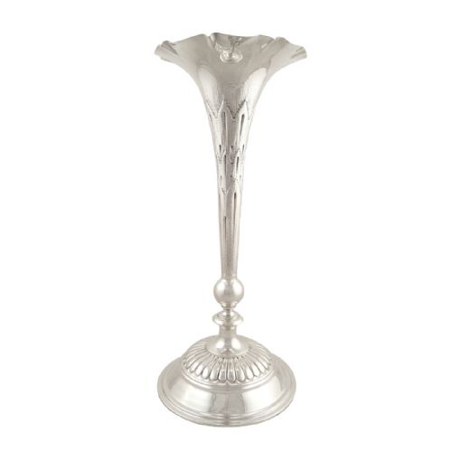Antique Victorian Sterling Silver 12" Vase 1899