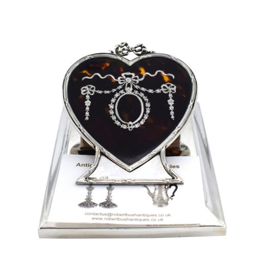 Antique Edwardian Sterling Silver & Tortoiseshell Desk Clip 1909