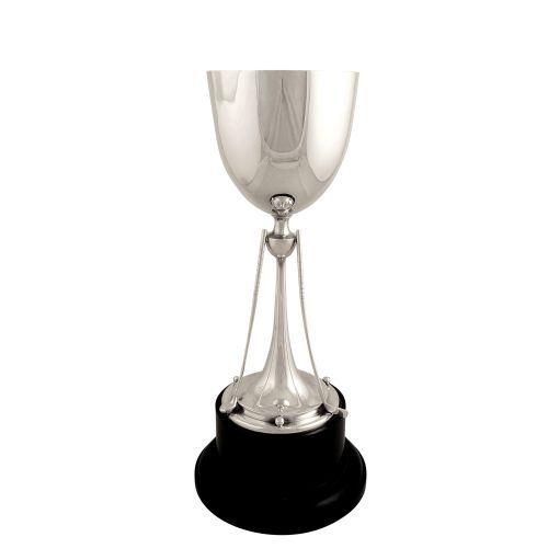 Antique Edwardian Sterling Silver 12" Golf Trophy - Mappin & Webb 1910