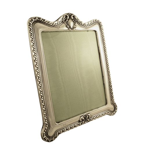 Large Antique Edwardian Sterling Silver 11" X 9" Photo Frame 1903