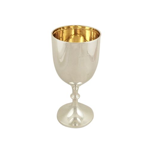 Antique Sterling Silver 7" Wine Goblet 1918