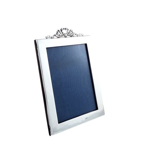 Antique Edwardian Sterling Silver 'Bow/ribbon' Photo Frame 1909