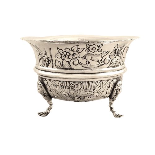 Antique Sterling Silver 'Animals' Bowl 1923