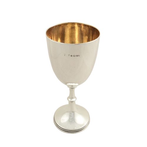Antique Victorian Sterling Silver Goblet 1882