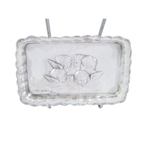 Antique Edwardian Sterling Silver Pin Tray 1905