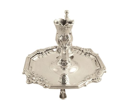 fig 1. Antique George IV Sterling Silver Chamberstick with Snuffer 1828