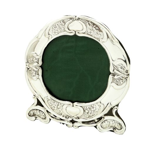 Antique Art Nouveau Sterling Silver Photo Frame 1903