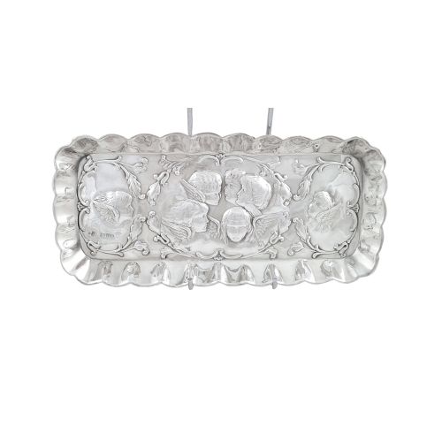Antique Edwardian Sterling Silver 'Angels' Pen Tray 1903
