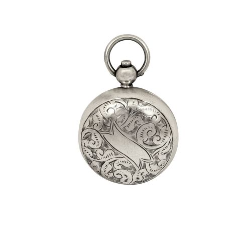 Antique Victorian Sterling Silver Sovereign Case 1897