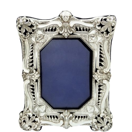 Antique Victorian Sterling Silver 8" Photo Frame 1898