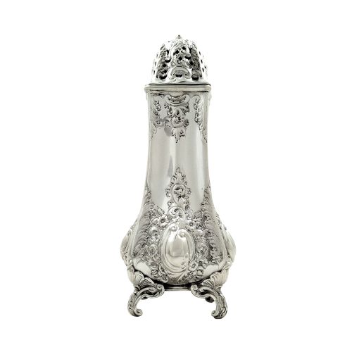 Antique Victorian Sterling Silver 7" Sugar Shaker 1899