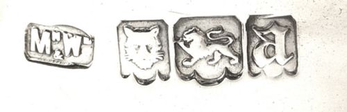 fig 2. Antique Sterling Silver Mappin & Webb 14