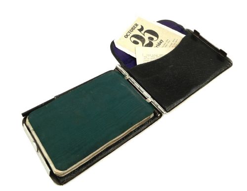 fig 2. Antique Victorian Sterling Silver & Tortoiseshell 'Uncle' Note Book 1891