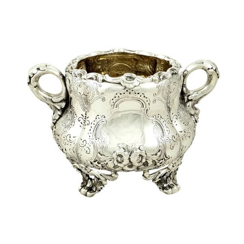 Antique Victorian Scottish Sterling Silver Bowl - Edinburgh 1846