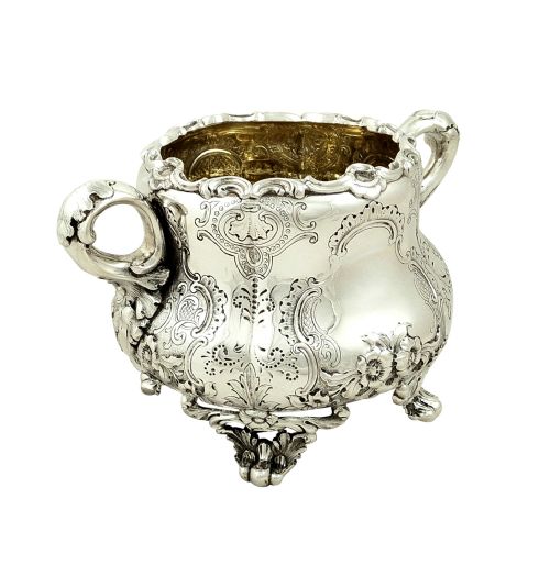 fig 1. Antique Victorian Scottish Sterling Silver Bowl - Edinburgh 1846