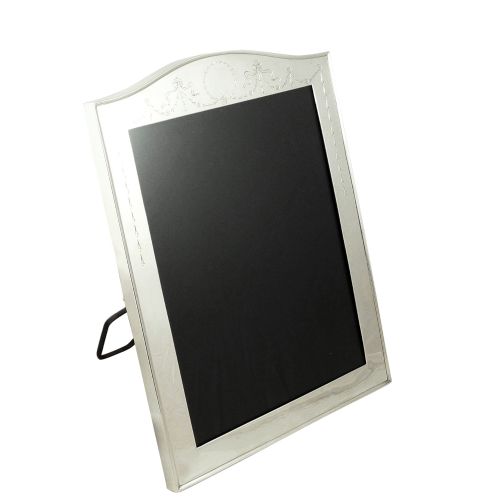 Antique Belgian Silver 12" Classic Photo Frame - Altenloh, Bruxelles