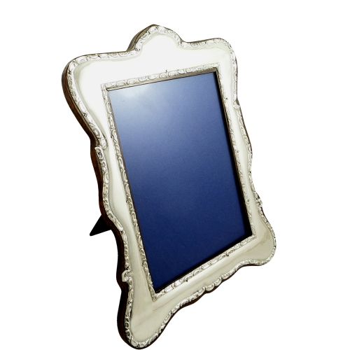 Large Antique Sterling Silver 12" Photo Frame 1908