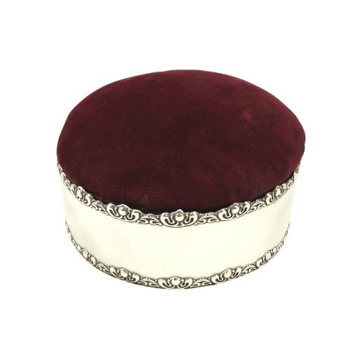 Antique Edwardian Sterling Silver Ring / Trinket Box 1905