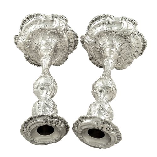 fig 1. Pair of Antique Victorian Sterling Silver 11